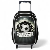 Mochila Bolsa Escolar Infantil Rodinha Masculina Menino Futebol Resistente Mochila Bolsa Escolar Infantil Rodinha Masculina Menino Futebol Resistente