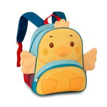 Mochila Bolsa Escolar Infantil Tubarão Pinguim Patinho