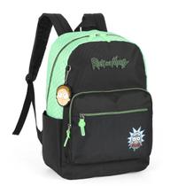 Mochila Bolsa Escolar Juvenil Menino Verde Rick And Morty