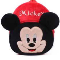 Mochila Bolsa Escolar Pelúcia Infantil Criança Mickey Mochila Bolsa Escolar Pelúcia Infantil Criança Mickey