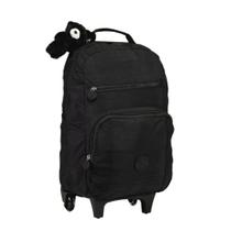 Mochila Bolsa Escolar Reforçada Mala Carrinho Preto Liso 16L Mochila Bolsa Escolar Reforçada Mala Carrinho Preto Liso 16L