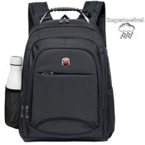 Mochila Bolsa Executiva Preta Grande Para Notebook Reforçada