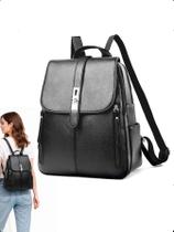 Mochila Bolsa Feminina Antifurto Couro Mochilinha Impermeável