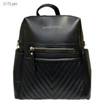 Mochila Bolsa Feminina Casual Dia a Dia e Passeio com Divisões e Bolsos Externos Leve e Espaçosa 2172 Cor:Cafe