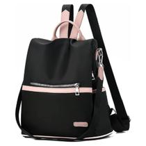 Mochila Bolsa Feminina Casual Mulheres Passeio Viagem Escola Preto