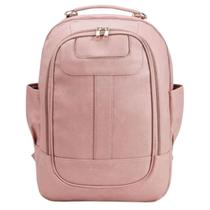 Mochila bolsa feminina couro para trabalho facul escola passeio otima qualidade reforçada - shopmanu