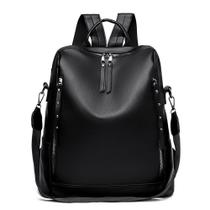 Mochila Bolsa Feminina Couro Pu Moderna Elegante Espaçosa