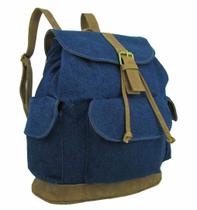 Mochila Bolsa Feminina Em Jeans Resistente Adulto Juvenil