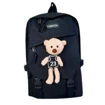Mochila Bolsa Feminina Escolar Bear Fofa Kawaii Impermeável