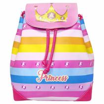 Mochila Bolsa Feminina Infantil Coroa Costas, Magic