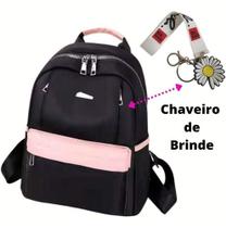 Mochila Bolsa Feminina Preta Pequena Moda Básica Barata