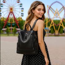 Mochila Bolsa Feminina Reforçada Alto Padrão Passeio Dia A Dia Faculdade Social Moderna