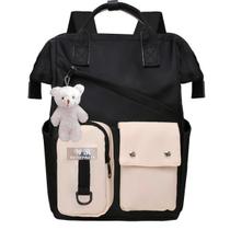 Mochila Bolsa Feminina Resistente A Água Moderna Barata Personalizavel C/ Mimo Chaveiro Nuvem Fofo Alta Qualidade