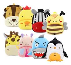 Mochila Bolsa Infantil Bebê Personagem De Animais Bichos