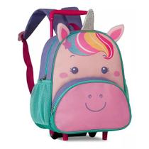 Mochila bolsa infantil Com Rodinhas bichinhos creche menina pequena mini rodas escolar carrinho