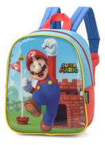 Mochila Bolsa Infantil Escolar Creche Meninos Super Mario