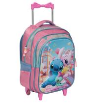 Mochila Bolsa Infantil Stitch Carrinho Pre Escola Passeio