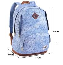Mochila Bolsa juvenil denlex jeans Universitário Faculdade DL0675 Mochila Bolsa juvenil denlex jeans Universitário Faculdade DL0675