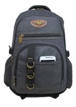 Mochila Bolsa Lona Reforçada Kvn Fundo Expansivo 50 Litros