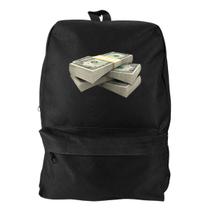 Mochila Bolsa Masculina Basica Escolar Pega a Visão Estampado Dollar Mochila Bolsa Masculina Basica Escolar Pega a Visão Estampado Dollar