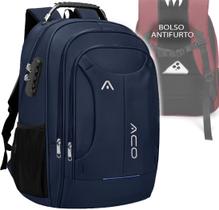 Mochila Bolsa Masculina Feminina Notebook Anti Furto Resistente A Agua Reforçada USB Viagem Escolar Faculdade Trabalho Dia a Dia