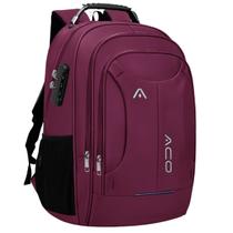 Mochila Bolsa Masculina Feminina Notebook Anti Furto Resistente A Agua Reforçada USB Viagem Escolar Faculdade Trabalho Dia a Dia - ACO Mochila Bolsa Masculina Feminina Notebook Anti Furto Resistente A Agua Reforçada USB Viagem Escolar Faculdade Trabalho Dia a Dia - ACO