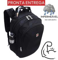 Mochila Bolsa Masculina Impermeável Reforçada Promoção Cor Preta