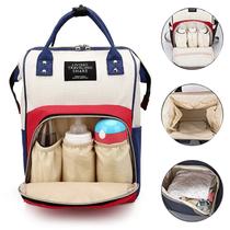 Mochila Bolsa Maternidade Impermeável Bolso térmico para 3 mamadeiras com Porta lenço Mochila Bolsa Maternidade Impermeável Bolso térmico para 3 mamadeiras com Porta lenço