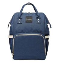 Mochila Bolsa Maternidade Miudas Multifuncional Azul Marinho