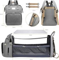 Mochila Bolsa Maternidade que Vira Berço com Trocador de Fraldas Mochila Bolsa Maternidade que Vira Berço com Trocador de Fraldas