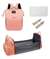 Mochila Bolsa Maternidade Térmica Impermeável Vira Berço