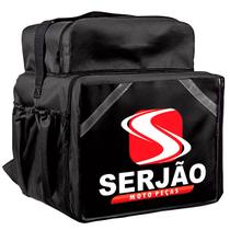 Mochila Bolsa Motoboy Bag Delivery Pizza Entrega Aplicativo Preta Expansiva