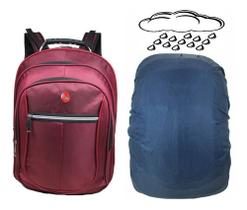 Mochila Bolsa Notebook 15 Usb Saída Fone De Ouvido Reforçada