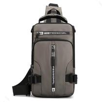 Mochila Bolsa Ombro Resistente Água Sling Crossbody Bag Usb