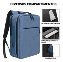 Mochila Bolsa Para Notebook 15.6 Polegadas Usb Fone Ouvido