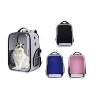 Mochila bolsa pet visão panorâmica astronauta cachorro gato