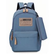 Mochila Bolsa Reforçada Kit Estojo Mala Dia a Dia Alça Costa Acolchoada Confortável Divisória Notebook Moderna Faculdade Trabalho Espaçosa - Meimi Amores