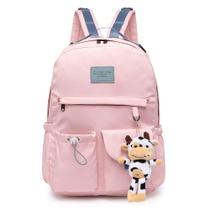 Mochila Bolsa Rosa Guelph Chaveiro Escolar Passeio