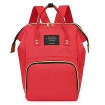 Mochila Bolsa Saída Maternidade Multifunção Termica Vermelha Mochila Bolsa Saída Maternidade Multifunção Termica Vermelha