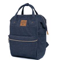Mochila Bolsa Spector Feminina Casual Notebook Escolar Azul Escuro Jeans Espaçosa 17L Mochila Bolsa Spector Feminina Casual Notebook Escolar Azul Escuro Jeans Espaçosa 17L