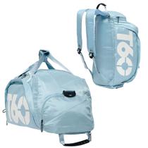Mochila Bolsa T60 Azul Claro Estilosa Multiuso Resistente
