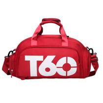 Mochila Bolsa T60 Esportiva Academia Bagagem Cor Vermelha