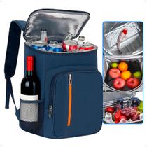Mochila Bolsa Térmica Cooler Grande Espaçosa Viagem Passeio Mochila Bolsa Térmica Cooler Grande Espaçosa Viagem Passeio