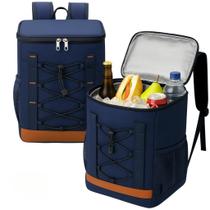 Mochila Bolsa Térmica Grande 30l Passeio Acampamento Luxo AZUL Mochila Bolsa Térmica Grande 30l Passeio Acampamento Luxo AZUL