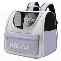 Mochila Bolsa Transporte Pet Cachorro Gato Animais Bolso Ventilado Ar Vista Panoramica Viagem Passeio Role Saida Caminhada Pequeno Medio Porte
