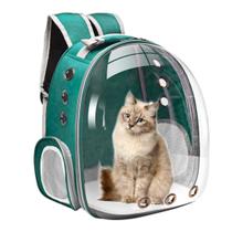 Mochila bolsa Transporte Pet Gatos Visão Panorâmica Astronauta Acrílico