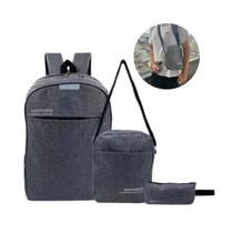Mochila Bolso frontal Shoulder Bag e Nécessaire Impermeável