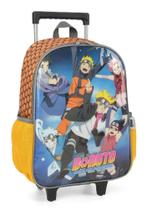 Mochila boruto c/rodinha laranja luxcel