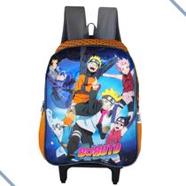 Mochila Boruto De Rodinhas Naruto Next Generations Laranja