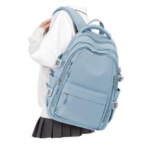 Mochila BOXSAM leve e grande para laptop de viagem 24L azul claro